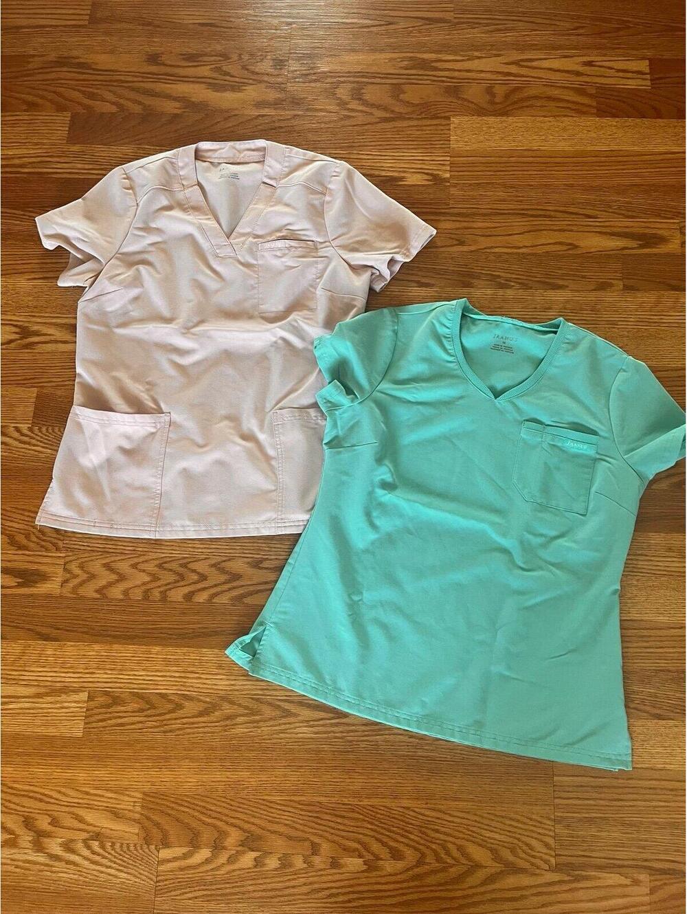 Jaanuu women’s scrub tops. Size Medium.